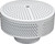CMP VGBA Equalizer Suction 2" Round Suction Cover, White