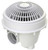 AquaStar MoFlow 8" Round Cover w/ 2" NPT & 2" Socket ABS Pump, White, 2-Pack