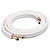HVAC365 3/8" x 5/8" 35 Foot Copper Line set - Ductless Mini Split Units, model Pre-flared & Insulated