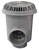 CMP Nova Main Drain Outlet, 3", Gray