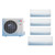 Cooper & Hunter 36,000 BTU 3 Ton 24 SEER2 Wall Mounted Quad Zone Ductless Mini Split Heat Pump System 9K + 9K + 12K + 18K Astoria R-454B 208/230V | CH-R36MES-AST-9-9-12-18