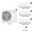 Comfortstar 28,000 BTU 2.5 Ton 20 SEER2 Wall Mounted Tri Zone Ductless Mini Split Heat Pump System 9K + 9K + 9K Orbit R-454B 208/230V components