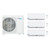 Comfortstar 28,000 BTU 2.5 Ton 20 SEER2 Wall Mounted Tri Zone Ductless Mini Split Heat Pump System 9K + 9K + 12K Orbit R-454B 208/230V