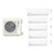 Comfortstar 35,000 BTU 3 Ton 23.1 SEER2 Wall Mounted Five Zone Ductless Mini Split Heat Pump System 6K + 6K + 6K + 6K + 18K Alegria Platinum R-454B 208/230V