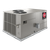 Rheem 7.5 Ton 14.6 IEER Commercial Gas/Electric Package Unit, 150K BTU Heat, Belt Drive VFD, 208/230V 3-Phase, Louvered Coil Guard, R454B, model RGEDYB090ACG152AABA0