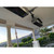 Sunstar SGL35-L10-MG 35,000 BTU propane 316 stainless marine grade glass patio heater, installed under a covered patio