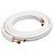 1412-25-HVAC365 HVAC365 1/4" x 1/2" 25 Foot Copper Line set | Ductless Mini Split Units | Pre-flared & Insulated — view 1