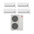 Mitsubishi Electric 60,000 BTU 20 SEER2 Quad Zone Wall Mounted Ductless Mini Split Heat Pump System 12+12+18+18 R454B Refrigerant, model MXZ-SM60NL-2-MSZ-GX12NL-2-MSZ-GX18NL