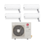 LG 34,000 BTU 21.5 SEER2 Quad Zone Wall Mounted Ductless Mini Split Heat Pump System 7+9+9+9 R32 Refrigerant, model KUMXB361A-KNMAB071A-KNUAB091A-KNUAB091A-KNUAB091A