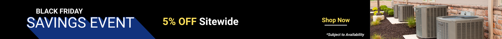 Seasonal comfort savings banner highlighting current HVAC365 offers.