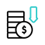 Reduce cost icon