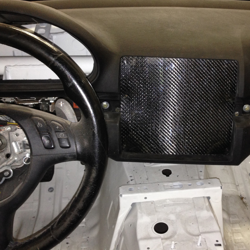 BMW E46 Carbon Dash Panel Filler