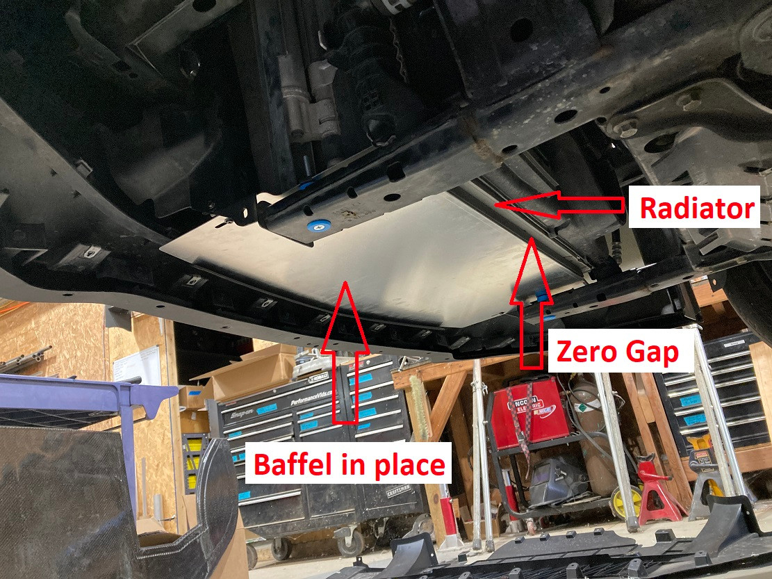 18-23 Mustang Lower Radiator Baffle - AJ Hartman Aero