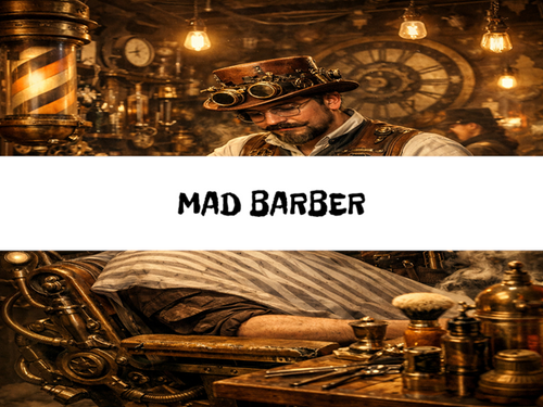 Mad Barber, Bath Gelee, Body Wash, Whipped Soap, Glycerin Soap, Foaming Body Scrub, Sugar Scrub, Aloe Vera Gel, Body Oil, Goat Milk Lotion, Body Butter, Lotion Bar, Natural Vegetable Protein Deodorant, Body Powder, Conditioning Shampoo, Cream Shampoo, Conditioner, Hair Mask, Leave In Detangling Spray, Hair Oil, Argan Shine Serum, Argan Shine Spray, Body Mist, Perfume Oil, Perfume Spray, Solid Perfume, Beard Wash, Beard Oil, Beard Balm, Beard Butter, Shave Soap, Shave Jelly, Aftershave, Room Spray, Linen Spray, Wax Melts, Pet Shampoo, Pet Perfume