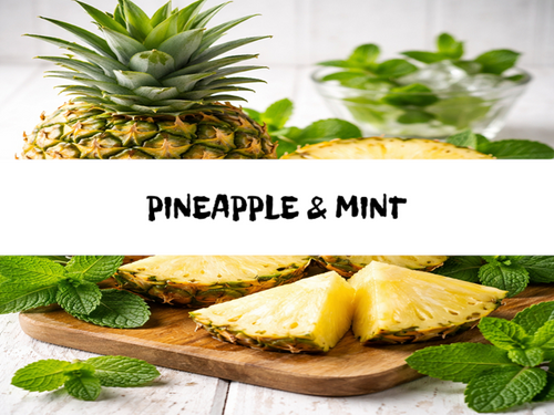 Pineapple & Mint, Bath Gelee, Body Wash, Whipped Soap, Glycerin Soap, Foaming Body Scrub, Sugar Scrub, Aloe Vera Gel, Body Oil, Goat Milk Lotion, Body Butter, Lotion Bar, Natural Vegetable Protein Deodorant, Body Powder, Conditioning Shampoo, Cream Shampoo, Conditioner, Hair Mask, Leave In Detangling Spray, Hair Oil, Argan Shine Serum, Argan Shine Spray, Body Mist, Perfume Oil, Perfume Spray, Solid Perfume, Beard Wash, Beard Oil, Beard Balm, Beard Butter, Shave Soap, Shave Jelly, Aftershave, Room Spray, Linen Spray, Wax Melts, Pet Shampoo, Pet Perfume