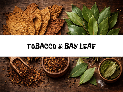 Tobacco & Bay Leaf, Bath Gelee, Body Wash, Whipped Soap, Glycerin Soap, Foaming Body Scrub, Sugar Scrub, Aloe Vera Gel, Body Oil, Goat Milk Lotion, Body Butter, Lotion Bar, Natural Vegetable Protein Deodorant, Body Powder, Conditioning Shampoo, Cream Shampoo, Conditioner, Hair Mask, Leave In Detangling Spray, Hair Oil, Argan Shine Serum, Argan Shine Spray, Body Mist, Perfume Oil, Perfume Spray, Solid Perfume, Beard Wash, Beard Oil, Beard Balm, Beard Butter, Shave Soap, Shave Jelly, Aftershave, Room Spray, Linen Spray, Wax Melts, Pet Shampoo, Pet Perfume