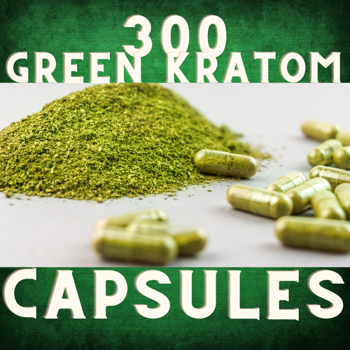 300 Green Kratom Capsules