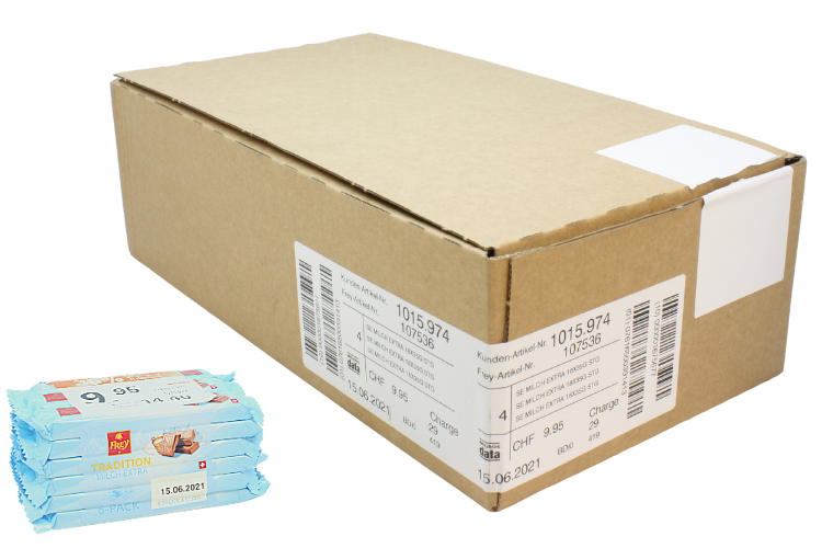 Frey Box Box of Frey - Milk Chocolate - 4 x 18 x 35g