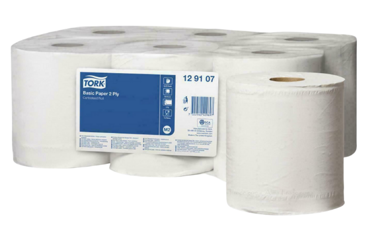 Tork M2 - Centre Feed Roll - Basic Paper Towel Roll - 2 Ply - 6 x 429 ...