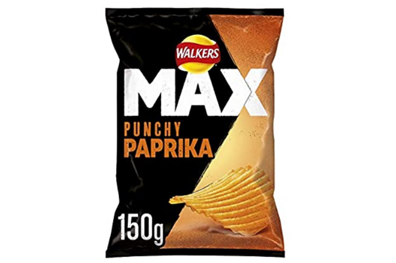 Walkers Paprika Max Ridged Crisps 150g