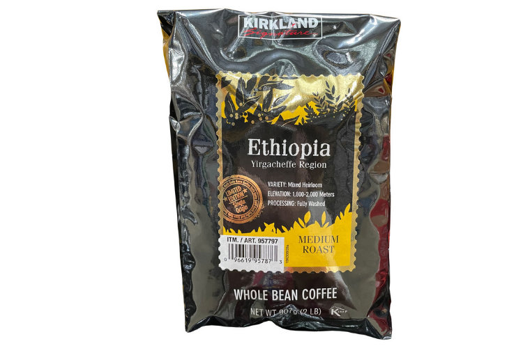 Kirkland Signature Ethiopia Medium Roast Whole Bean Coffee 907g
