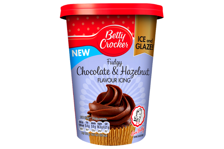 Betty Crocker Fudgy Chocolate & Hazelnut Flavour Icing 400g