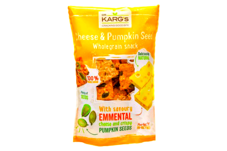 Dr Karg's Cheese & Pumpkin Seed Wholegrain Snack Organic 110g