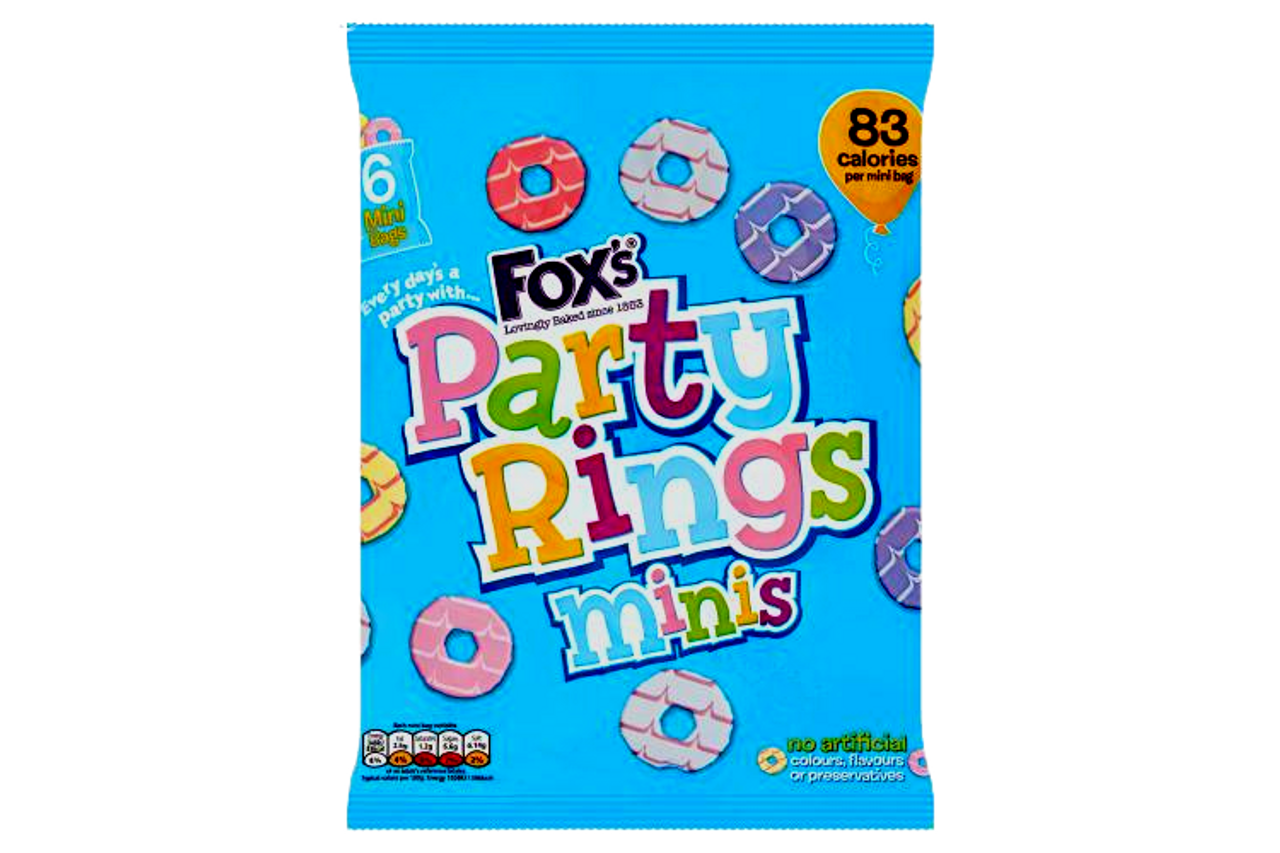 Fox's - Party Rings - Minis - 6 x 21g.