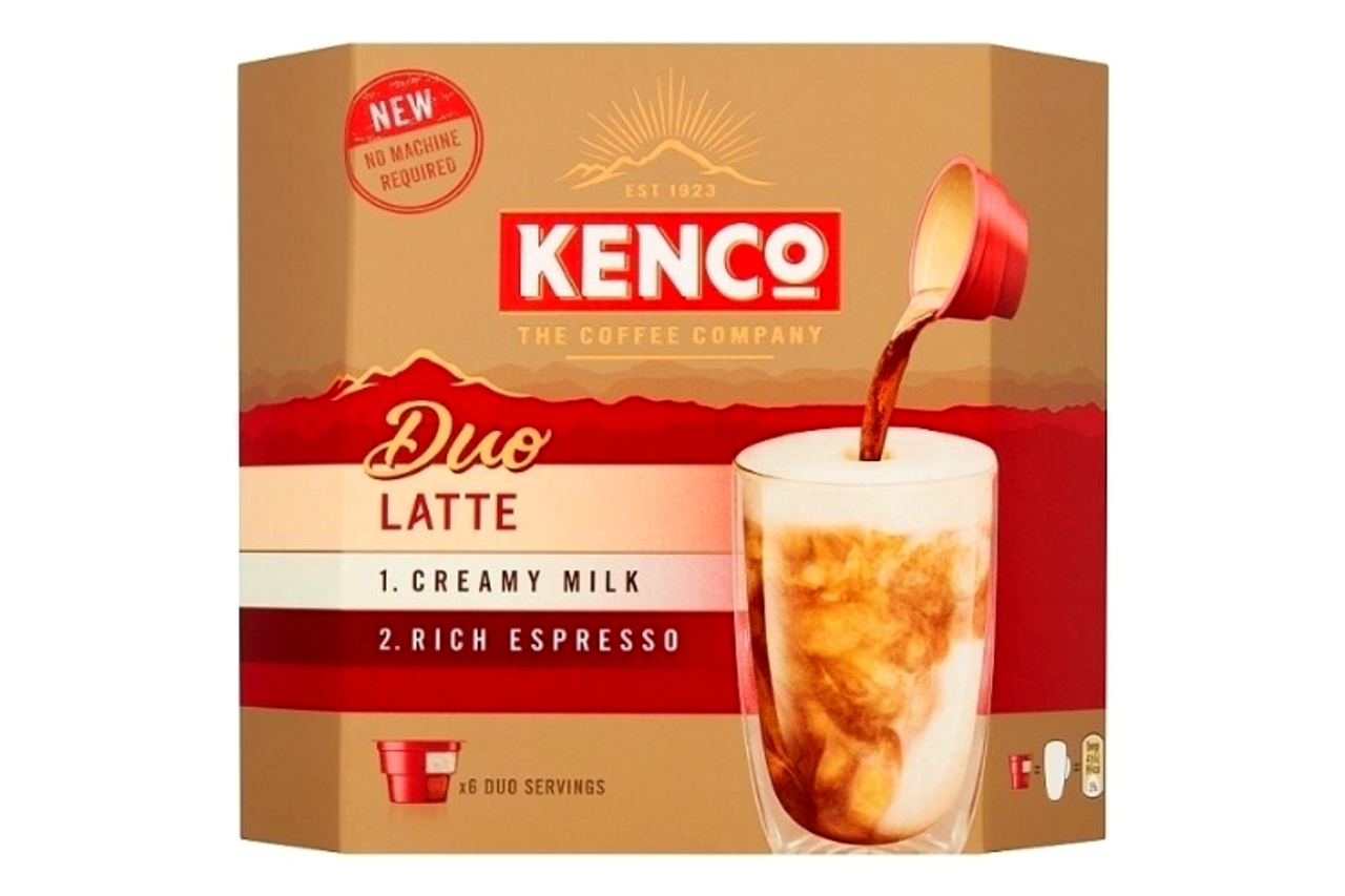 Kenco Latte Instant Coffee 6 Duo Servings Best Before it's Gone Ltd