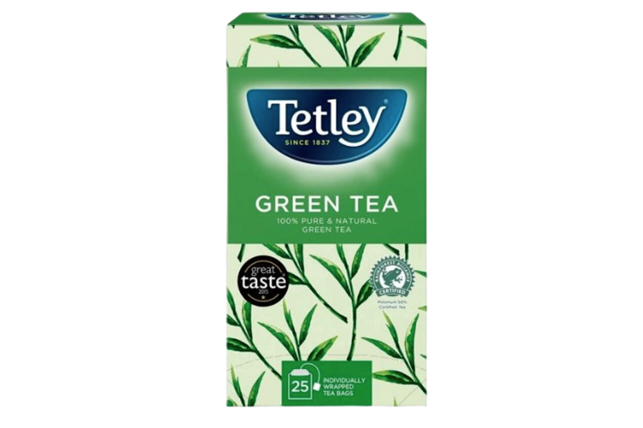 Tetley Green Tea 25 Individually Wrapped Tea Bags Best Before it