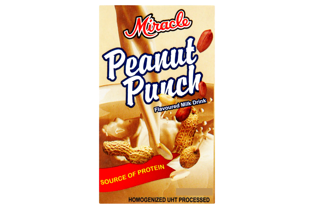 Miracle Peanut Punch Flavoured Milk Drink 250ml Best Before it's