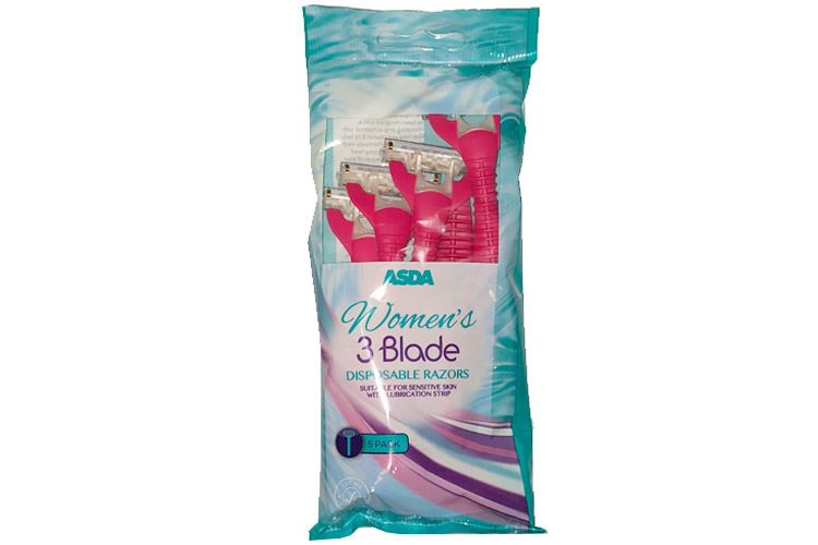 ASDA Women's 3 Blade Disposable Razors 5 Pack
