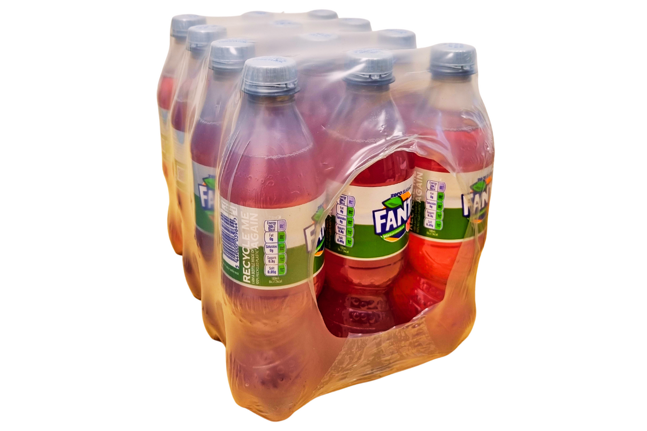 Case of Fanta Zero Sugar Watermelon Flavour Sparkling Fruit Drink
