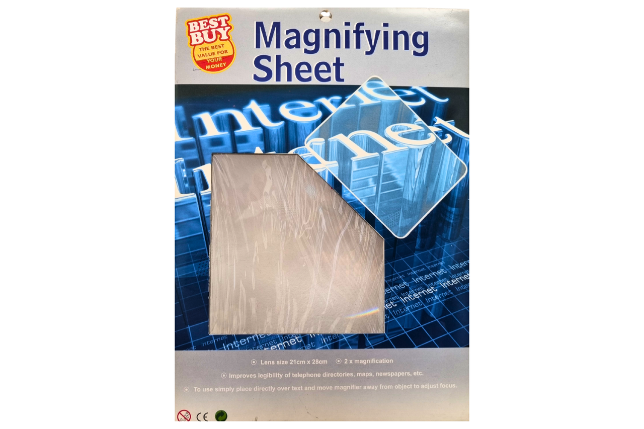 Best Buy - Magnifying Sheet (2 x Magnification) - Best Before it's Gone Ltd