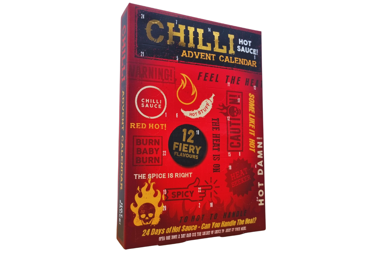 Chilli Hot Sauce Advent Calendar 432ml (24 x 18ml) Best Before it