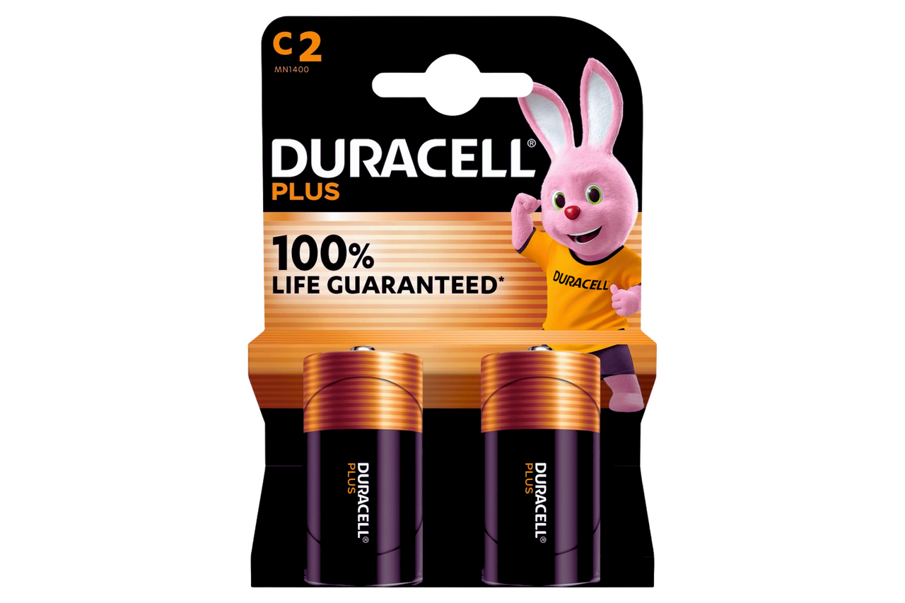 Duracell Plus - C LR14 - 2 Pack - Best Before it's Gone Ltd