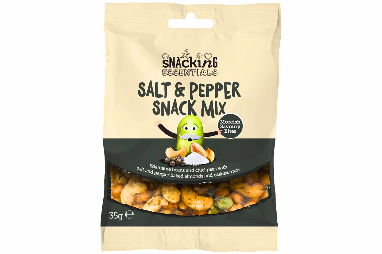 Snacking Essentials - Salt & Pepper Snack Mix - 35g - Best Before it's ...