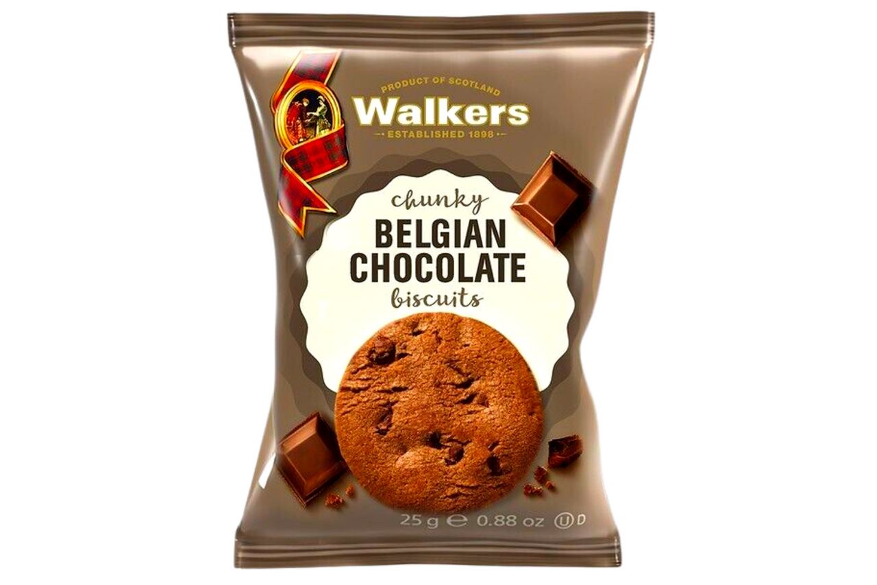 Walkers Chunky Belgian Chocolate Biscuits 25g
