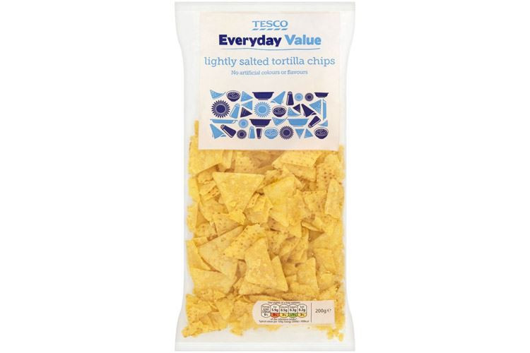 Tesco Everyday Value Lightly Salted Tortilla Chips 200g