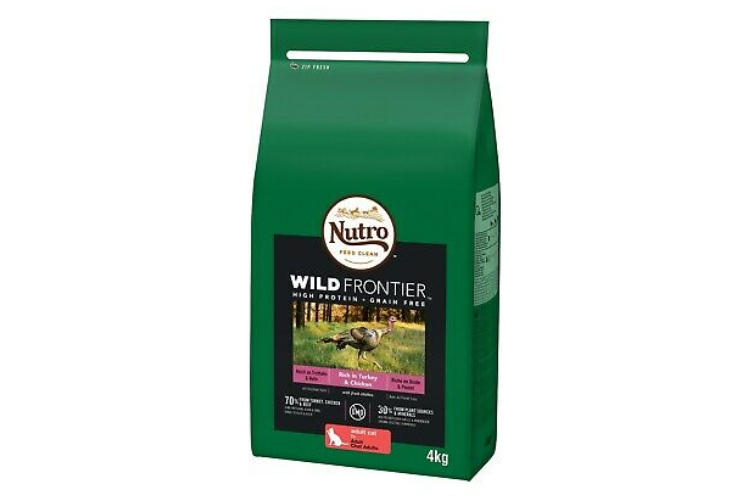 Nutro Adult Wild Frontier Dry Cat Food Turkey & Chicken 4Kg
