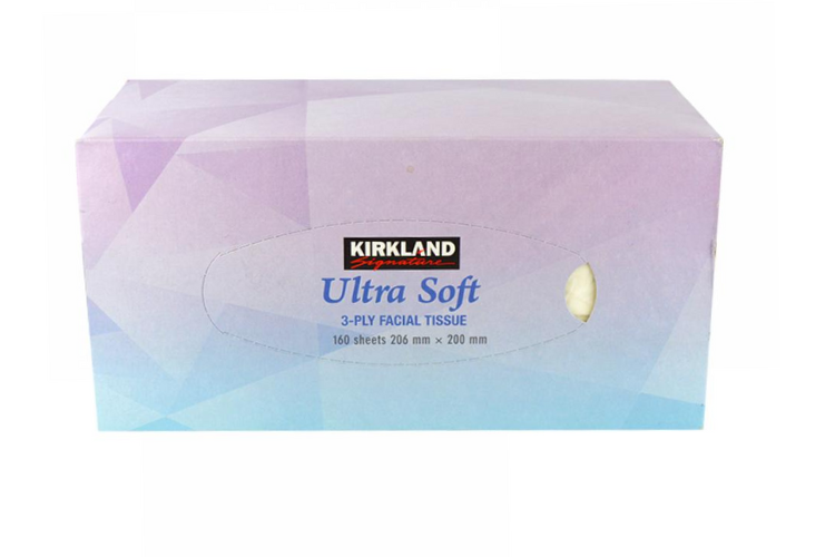 Kirkland Ultra Soft Facial Tissue 160 206mm x 200mm
