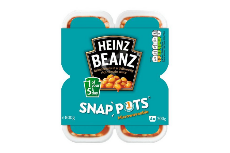 Heinz Beans Snap Pots 4 x 200g