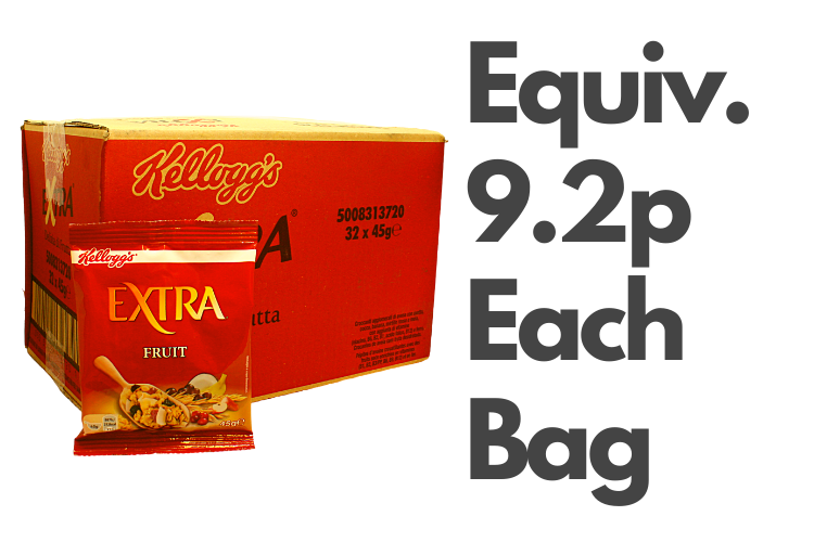 Box of 32 x Kellogg's Extra Fruit 45g