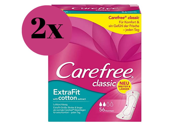 Double Pack CareFree Pads 56 x 2