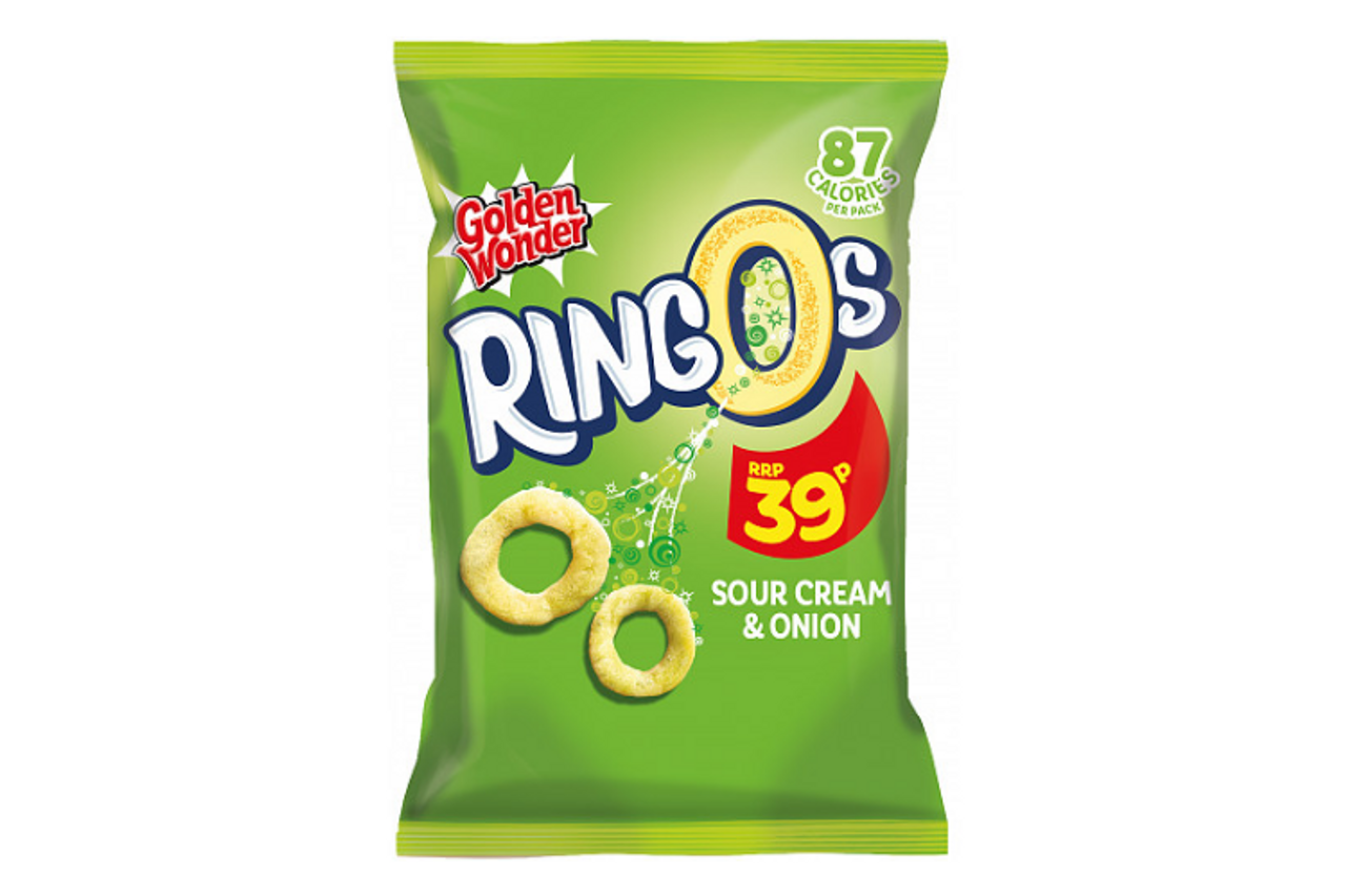 Golden Wonder - Ringos - Sour Cream & Onion - 18g