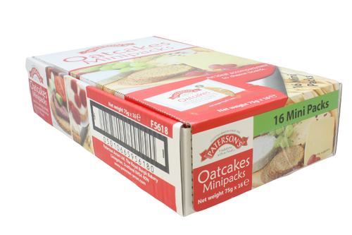Box of 16 x Paterson's - Oatcakes - 75g