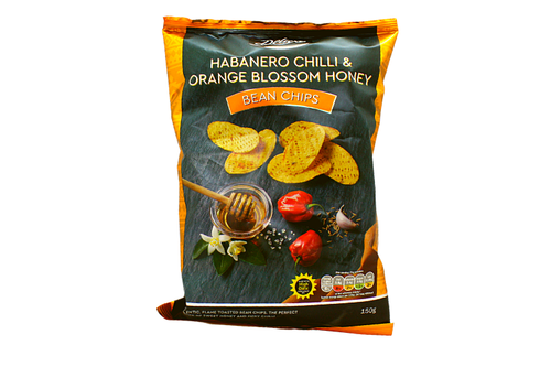 Lidl - Habanero Chilli & Orange Blossom Honey Bean Chips - Deluxe - 150g