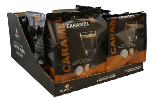 Box of Simply Swiss - Baristas Choice - Caramel - Intensity 3 - 12 x 10 Capsules