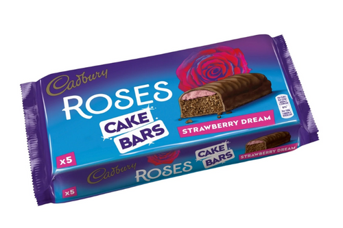 Cadbury - 5 Roses Cake Bars - Strawberry Dream