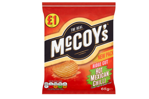 McCoy's - Ridge Cut - Hot Mexican Chilli - 65g